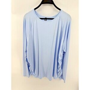 Under Armour Women's Top 2X Loose fit UA Motion Longline Long Sleeve Blue NWT